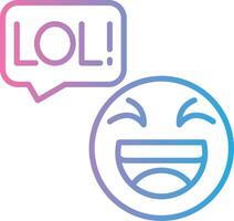 Lol Stylized Flat Drawing vector