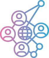 Networking Compact Web Symbol vector
