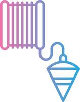 Plumb Bob Gradient Themed Symbol vector