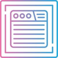 Web Custom Line Element vector