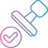 Approved Gradient Color Form vector