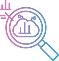 Cloud Sync Bold App Graphic vector