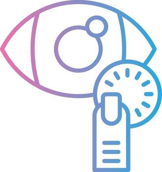 contacto lente degradado estilo elemento vector