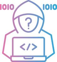 Hacker Flat Design Piece vector