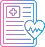 Medical Report Outlined Frame Object vector