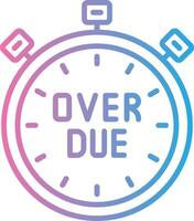 Overdue Bold App Graphic vector
