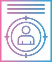Target Iconic Line Form vector