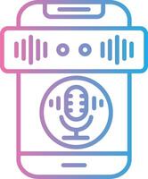 Recording Neon UI Symbol vector