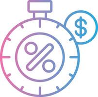 Stopwatch Crisp Outline Artwork vector