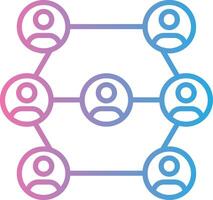 People Network Simplified Line Mark vector