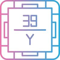 Yttrium Color Block Badge vector