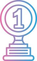 1st Prize Futuristic App Badge vector