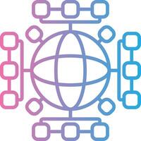 Global Network Clean Sketch Form vector