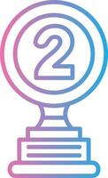 2nd Prize Minimal UI Element vector
