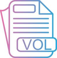 VOL Gradient Style Element vector