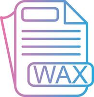 WAX Color Stroke Symbol vector