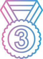 3rd Prize Elegant Shape Symbol vector