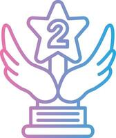 2nd Prize Simplified Design Piece vector