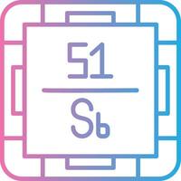 Antimony Dark Mode Symbol vector