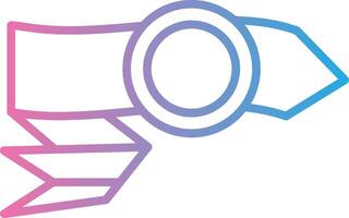 Right Arrow Sharp Line Mark vector