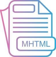 MHTML Minimal Design Badge vector