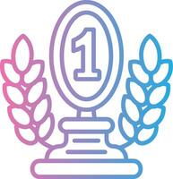 1st Prize Sharp Line Mark vector