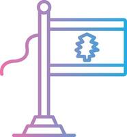 Lebanon Flag Vivid App Element vector
