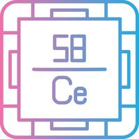 Cerium Interface Line Graphic vector