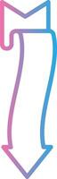 Down Arrow Web Style Graphic vector