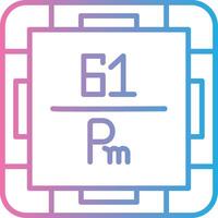 Promethium Dark Mode Symbol vector