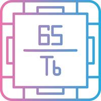 Terbium Minimal Art Object vector