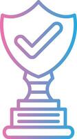 Trophy Cup Simplified Line Mark vector