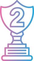 2nd Prize Thin Line Element vector