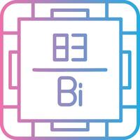 Bismuth Modern Tech Object vector