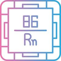 Radon Gradient Themed Symbol vector