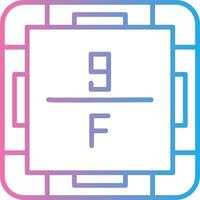 Fluorine Isometric Web Illustration vector