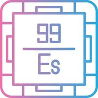 Einsteinium High Contrast Badge vector