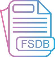 FSDB Outlined Concept Piece vector
