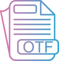 OTF Muted Color Design vector