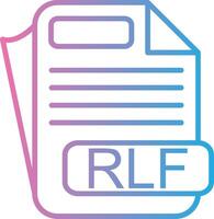 RLF Minimal Design Badge vector