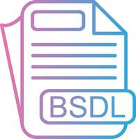 BSDL Clean Sketch Form vector