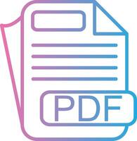 PDF Sharp Line Mark vector