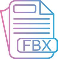 FBX Monotone Sketch Design vector