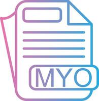 MYO App Based UI Graphic vector