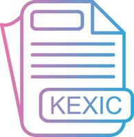 KEXIC Pixel Style Badge vector