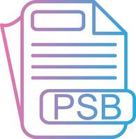 PSB Monotone Sketch Design vector