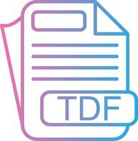 TDF Muted Tone Element vector
