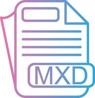 MXD Gradient Style Element vector