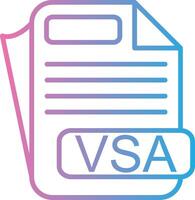 VSA Simplified Line Mark vector