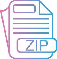 ZIP Pixel Style Badge vector